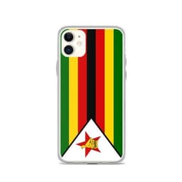 image-Coque iPhone Drapeau du Zimbabwe – Étui Souple – Résistant et Antichoc