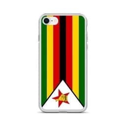image-Coque iPhone Drapeau du Zimbabwe – Étui Souple – Résistant et Antichoc