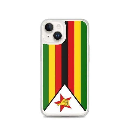 image-Coque iPhone Drapeau du Zimbabwe – Étui Souple – Résistant et Antichoc