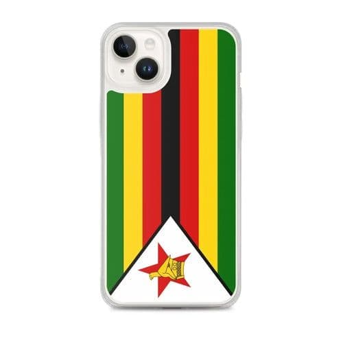 image-Coque iPhone Drapeau du Zimbabwe – Étui Souple – Résistant et Antichoc