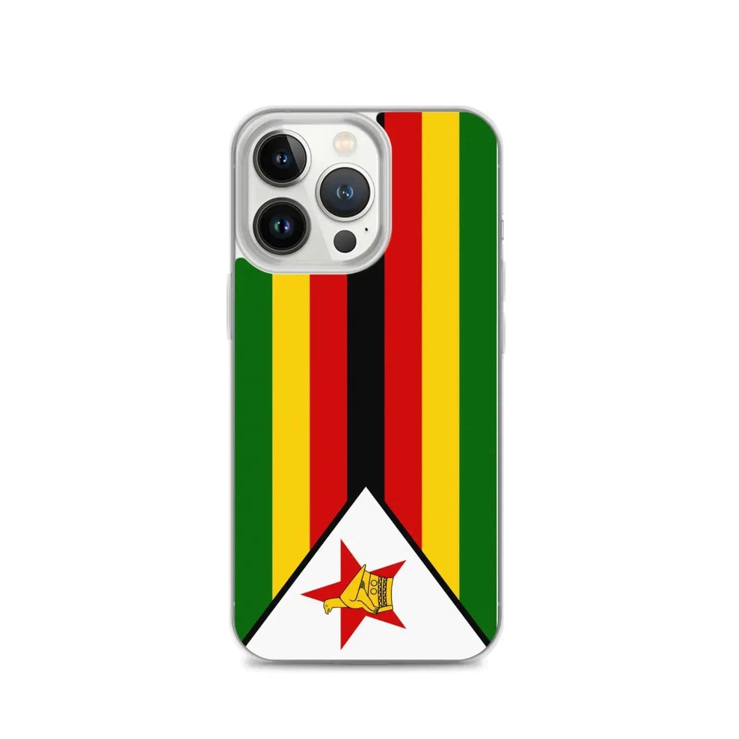 image-Coque iPhone Drapeau du Zimbabwe – Étui Souple – Résistant et Antichoc
