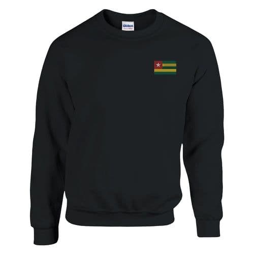 image-Sweat-shirt Drapeau du Togo en broderie