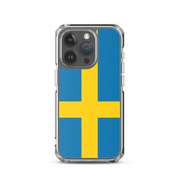 image-Coque iPhone Drapeau de la Suède – Étui Souple – Résistant et Antichoc