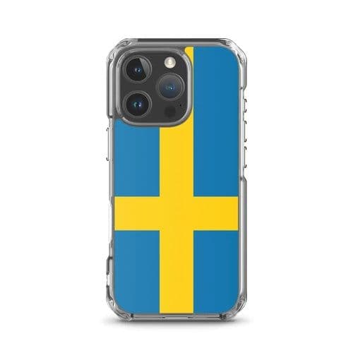 image-Coque iPhone Drapeau de la Suède – Étui Souple – Résistant et Antichoc