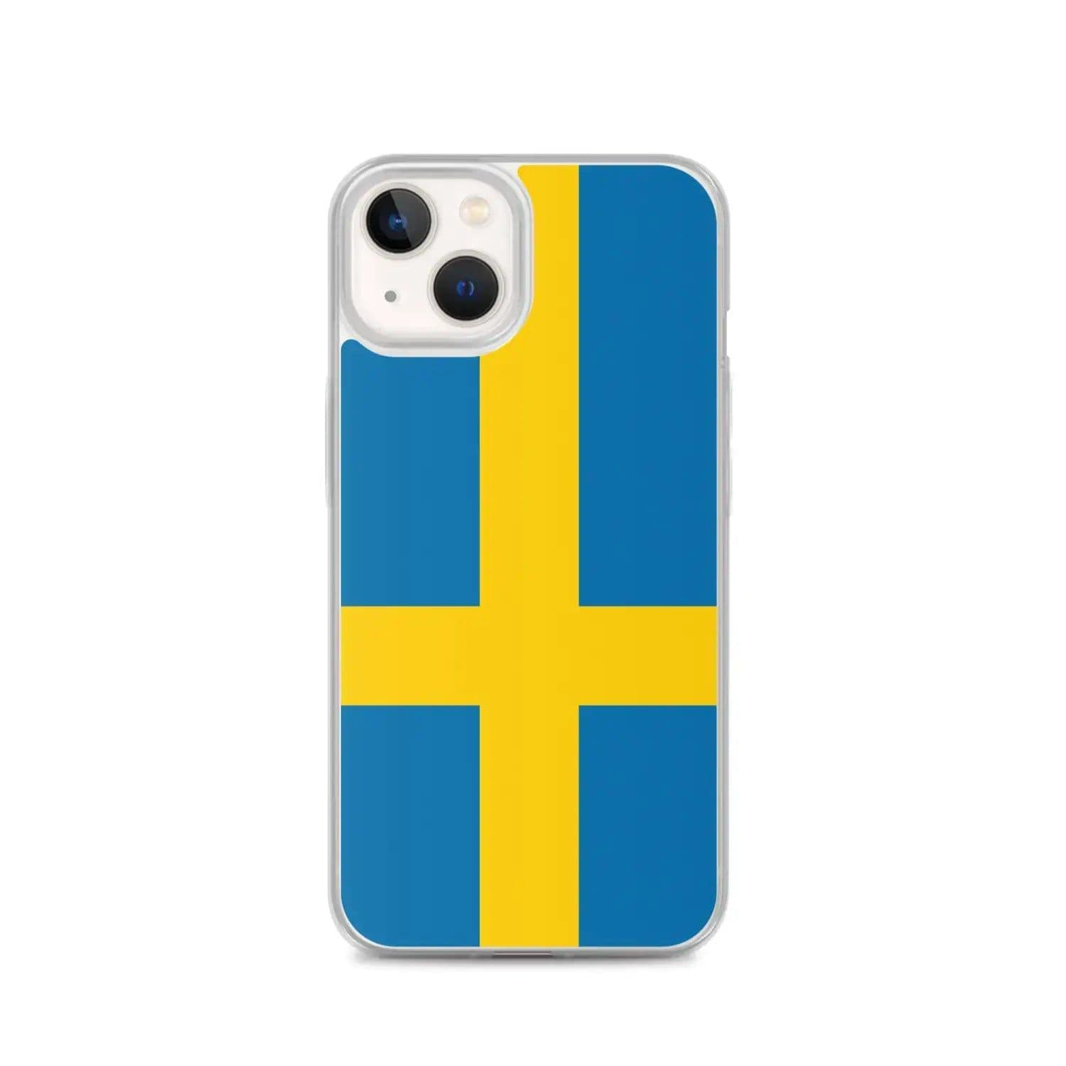 image-Coque iPhone Drapeau de la Suède – Étui Souple – Résistant et Antichoc