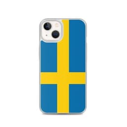 image-Coque iPhone Drapeau de la Suède – Étui Souple – Résistant et Antichoc