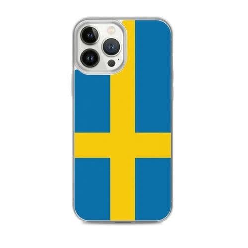 image-Coque iPhone Drapeau de la Suède – Étui Souple – Résistant et Antichoc