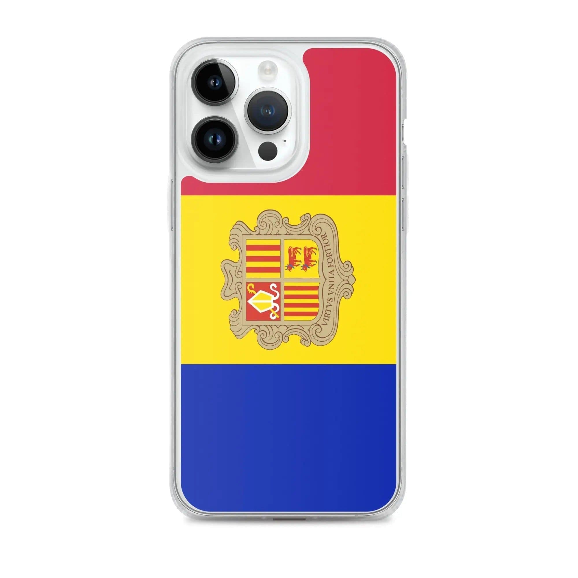 image-Coque iPhone Drapeau d'Andorre – Étui Souple – Résistant et Antichoc