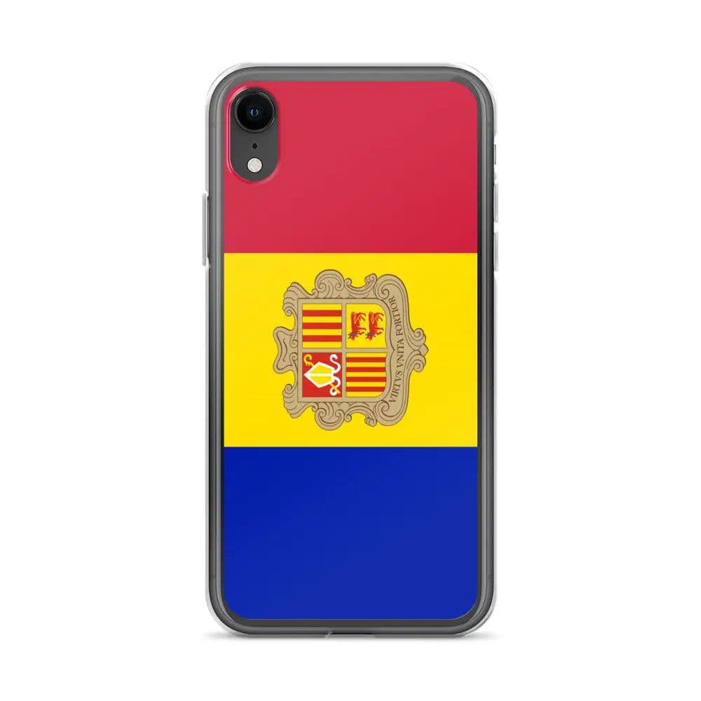 image-Coque iPhone Drapeau d'Andorre – Étui Souple – Résistant et Antichoc