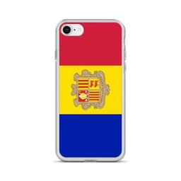 image-Coque iPhone Drapeau d'Andorre – Étui Souple – Résistant et Antichoc