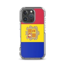 image-Coque iPhone Drapeau d'Andorre – Étui Souple – Résistant et Antichoc