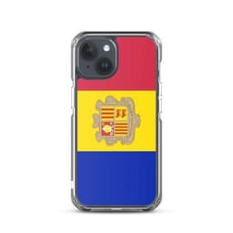 image-Coque iPhone Drapeau d'Andorre – Étui Souple – Résistant et Antichoc
