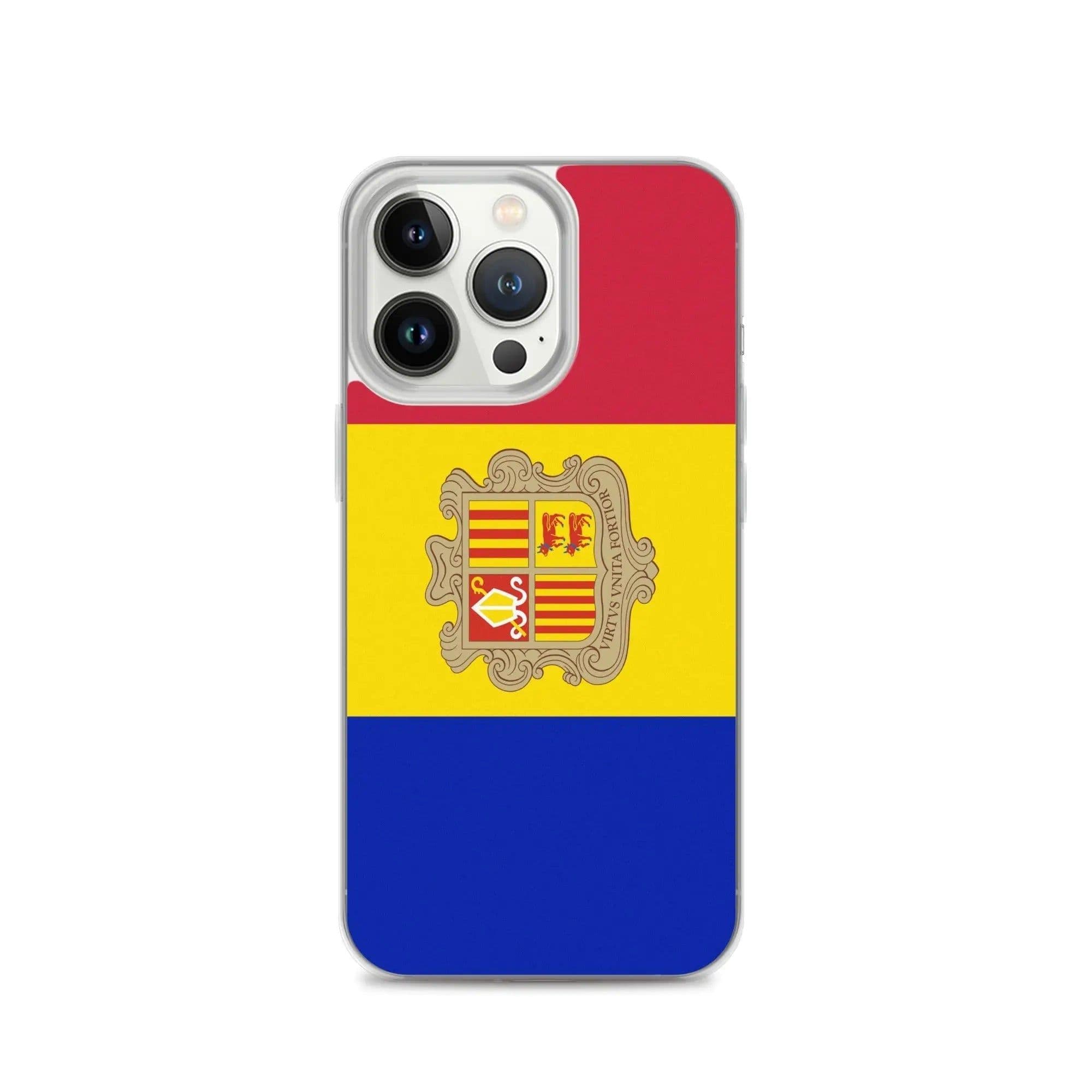 image-Coque iPhone Drapeau d'Andorre – Étui Souple – Résistant et Antichoc