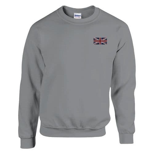image-Sweat-shirt Drapeau du Royaume-Uni en broderie