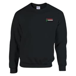 image-Sweat-shirt Drapeau du Soudan en broderie