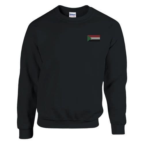 image-Sweat-shirt Drapeau du Soudan en broderie
