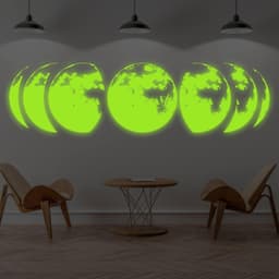 image-Lunar Glow Wall Art: Space Illumination with Celestial Artistry
