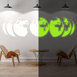 image-Lunar Glow Wall Art: Space Illumination with Celestial Artistry