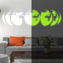 image-Lunar Glow Wall Art: Space Illumination with Celestial Artistry
