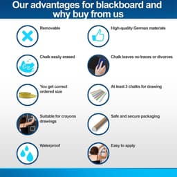 image-Ultimate Chalkboard Decal: Luxury Creative Touch Wall Sticker