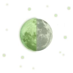 image-Glowing Starry Sky Wall Decal Set, Luminous Space Theme Stickers for Home Décor