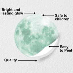 image-Glowing Starry Sky Wall Decal Set, Luminous Space Theme Stickers for Home Décor