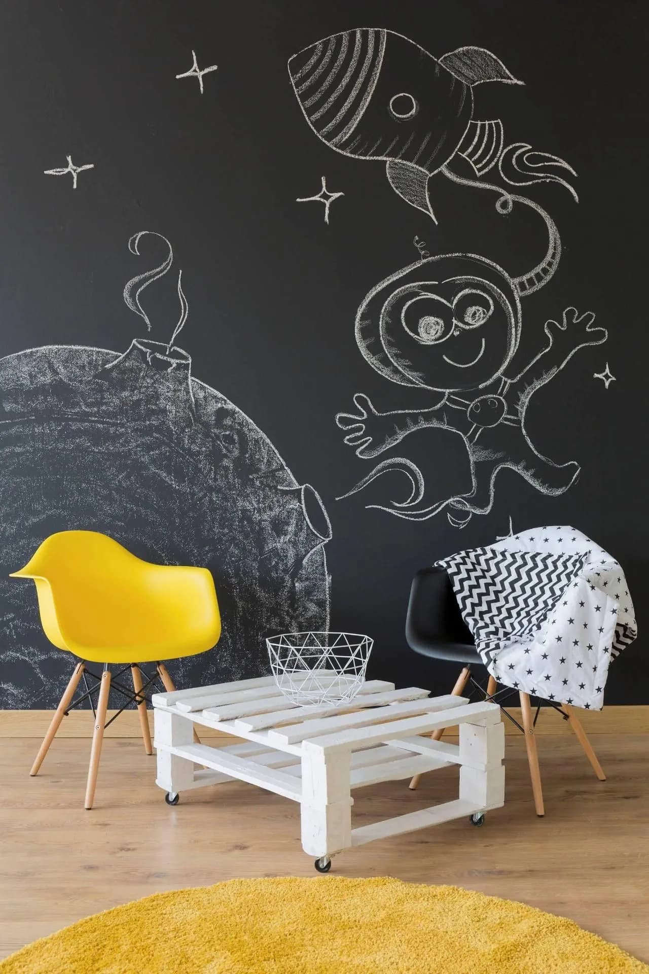 image-Chalkboard Wall Decal Kit