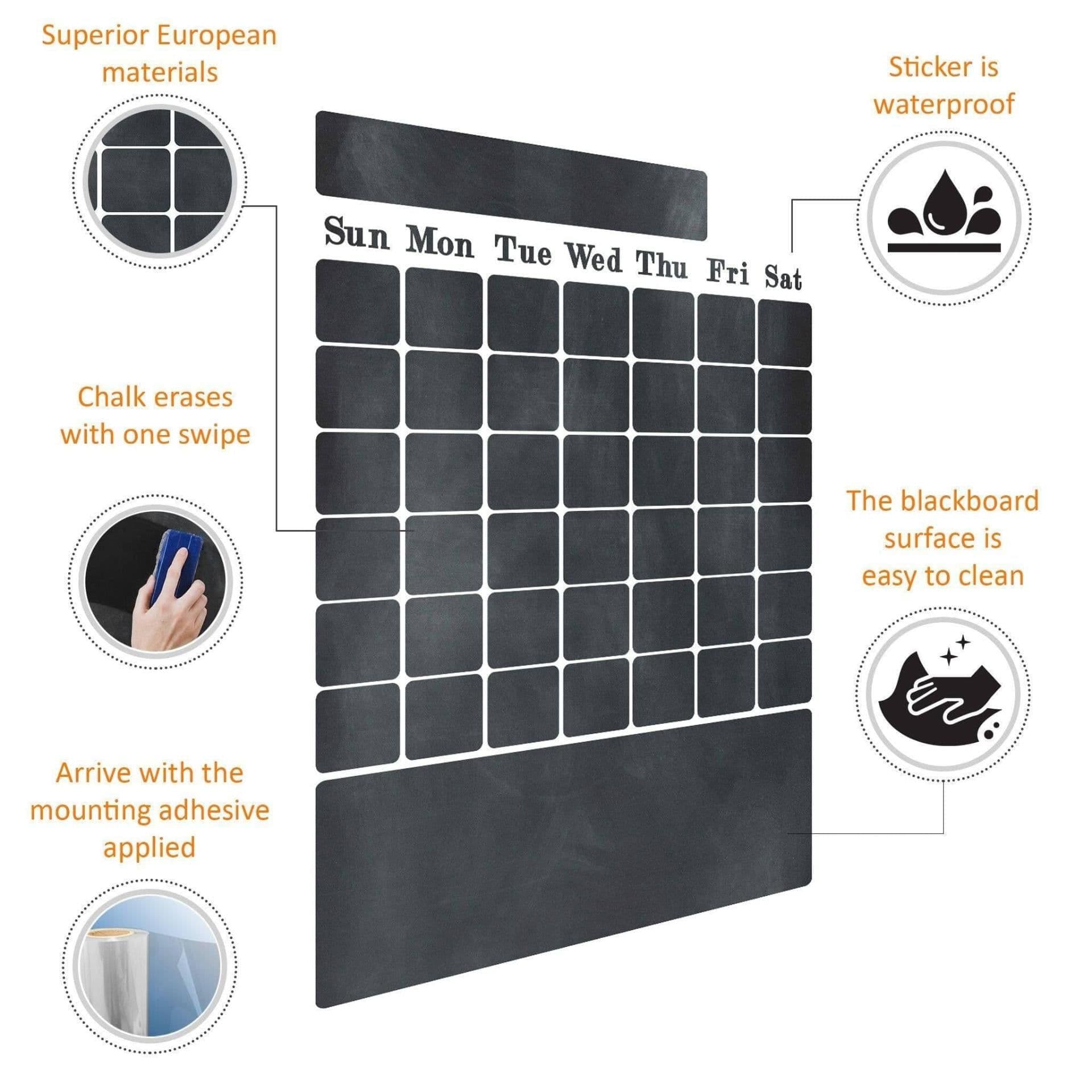 image-Chalkboard Wall Decal - Enhance Your Space with Creative Versatility
