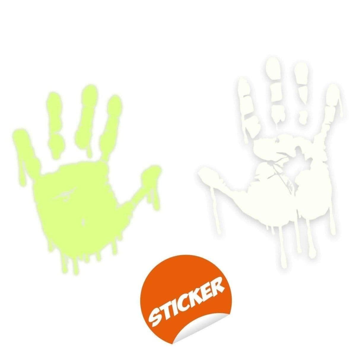 image-Glowing Zombie Blood Wall Decal - Luminous Horror Themed Stickers for Room Decor