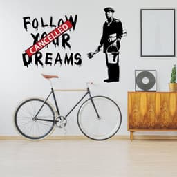 image-Urban Dreams Wall Decal - Inspiring Street Art Sticker