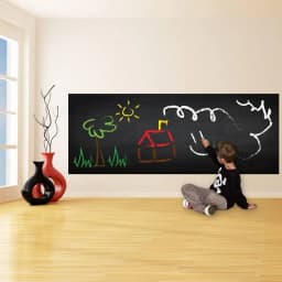 image-Blackboard Elegance: Reusable Chalkboard Wall Sticker