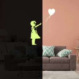 image-Luminescent Night Glow Wall Decal - Magical Vinyl Sticker Art