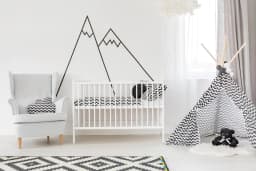 image-Black Mountain Line Peel and Stick Decals - Trendy Wall Stickers