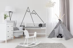 image-Black Mountain Line Peel and Stick Decals - Trendy Wall Stickers