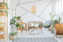 image-Geometric Wall Stickers, Elegant Gold Decal Design, Modern Wall Art