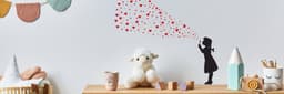 image-Heart Bubbles Girl Wall Sticker - Street Art Graffiti Love Vinyl Decal