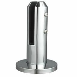 image-Round Stainless Steel Stair Pool Clamp Fence