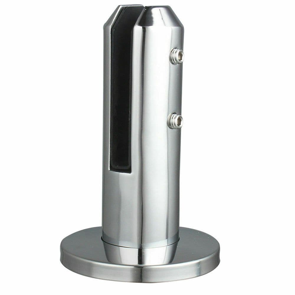 image-Round Stainless Steel Stair Pool Clamp Fence