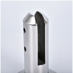 image-Round Stainless Steel Stair Pool Clamp Fence