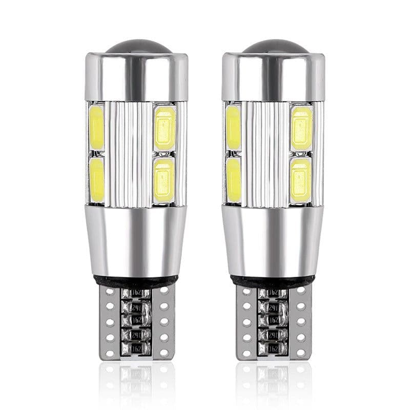 image-2Pcs Car T10 W5W 194 10-LED Wedge Light Cool Blue