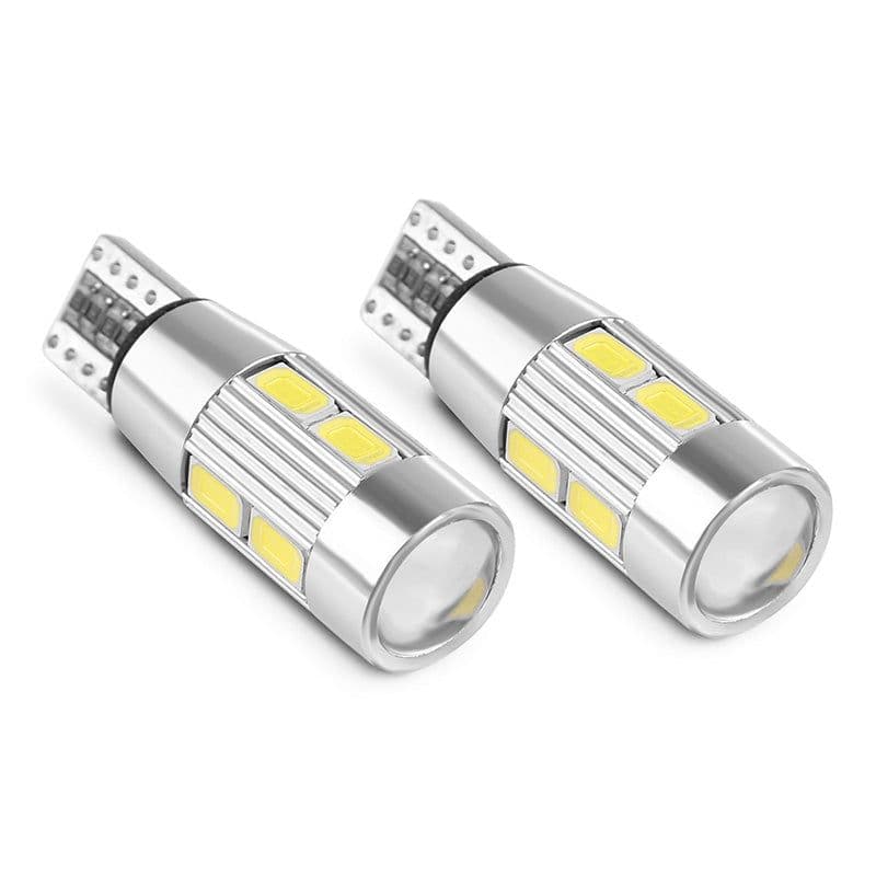 image-2Pcs Car T10 W5W 194 10-LED Wedge Light Cool Blue