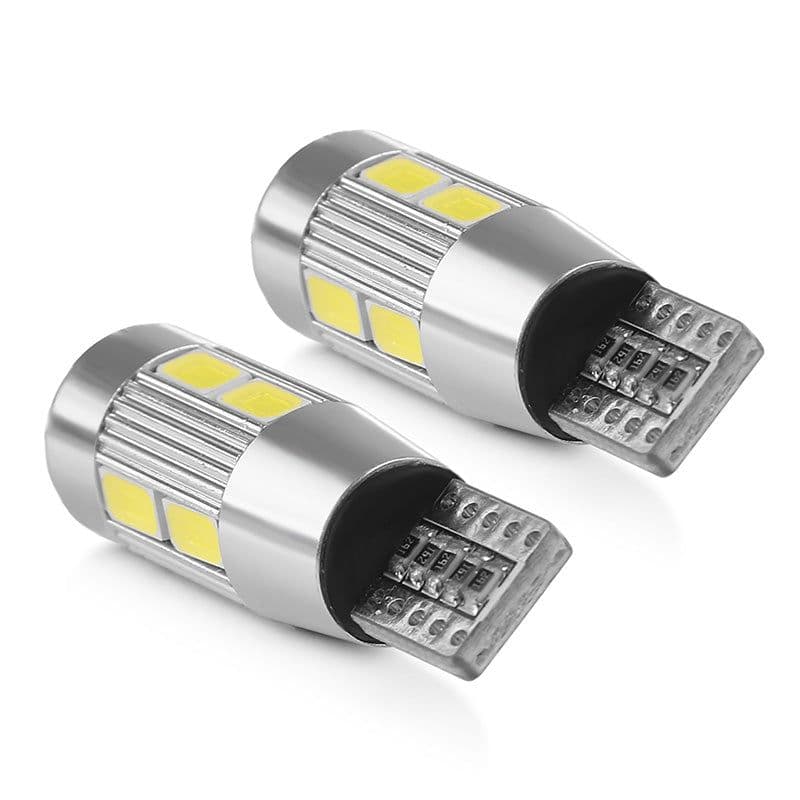 image-2Pcs Car T10 W5W 194 10-LED Wedge Light Cool Blue