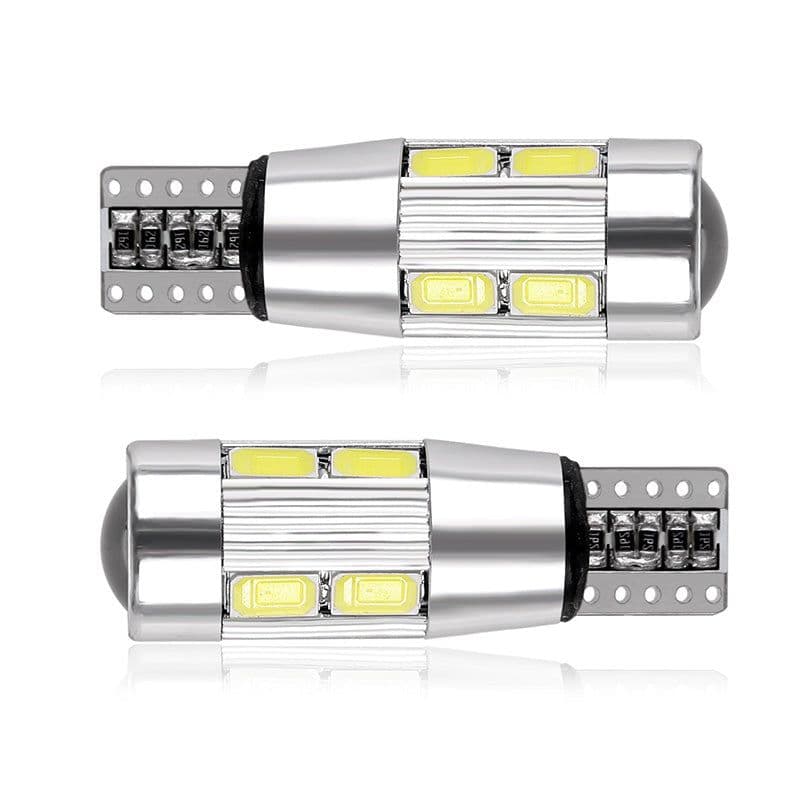 image-2Pcs Car T10 W5W 194 10-LED Wedge Light Cool Blue