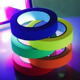 image-Fluorescent Cotton Tape High-gloss Luminous Light