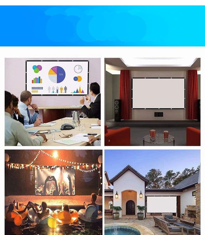 image-Projector Screen 100 inch Anti-light Screen
