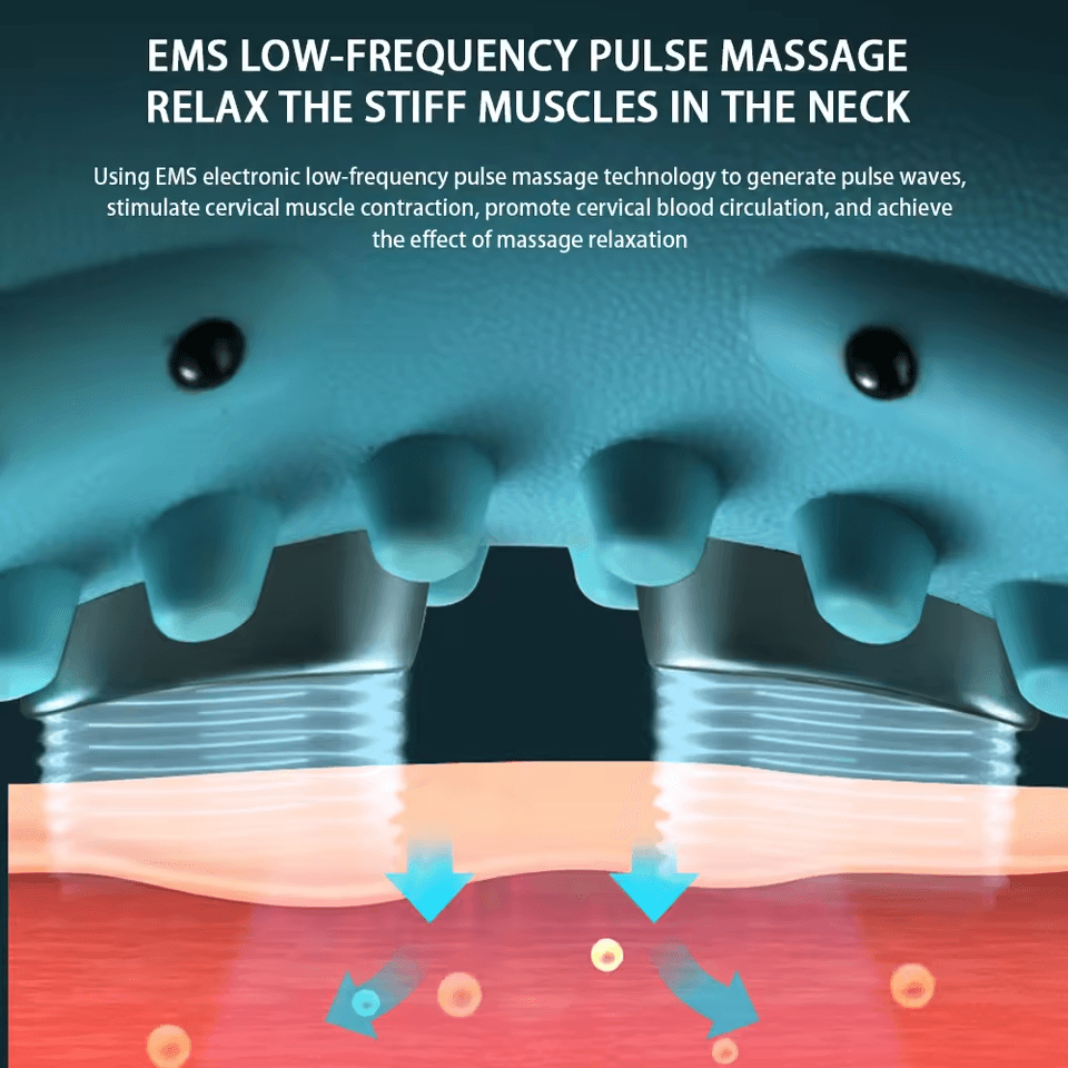 image-EMS Electrotherapy Heating Cervical Spine Pillow Neck Pillow