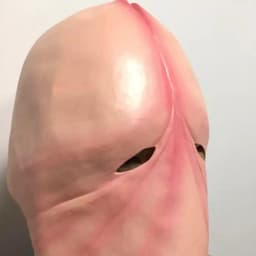 image-Halloween Mask Latex Head Cover Dark Brown