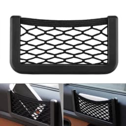image-Universal Stick-on Car Seat Side Back Storage Net