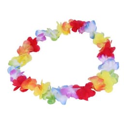 image-1pc Colorful Flower Garland Hawaiian Necklace