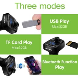 image-ONEVER Car Kit Bluetooth MP3 Player FM Transmitter